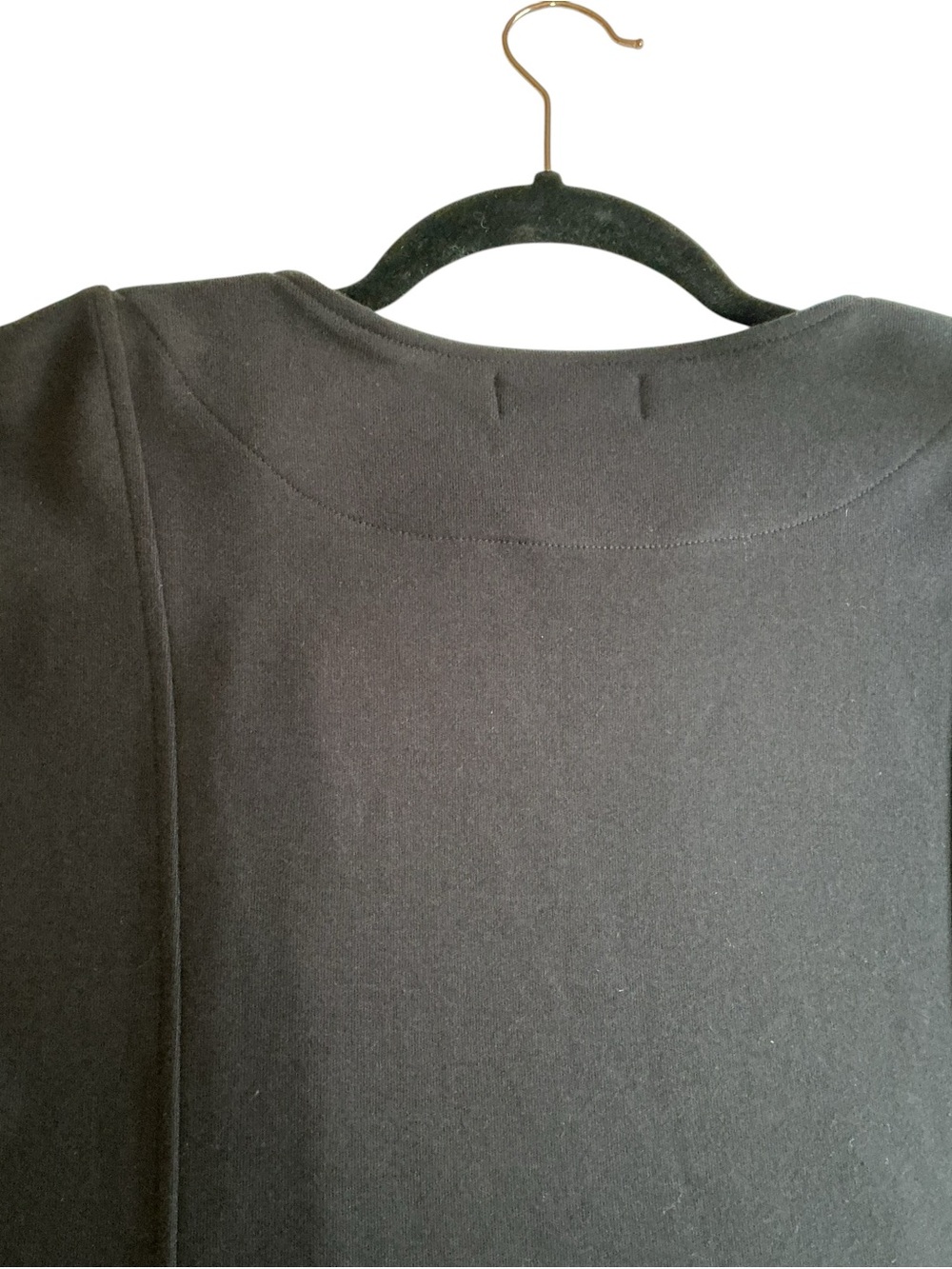 Jones New York Petite Medium Black Cotton Full Zip Knit Jacket Cardigan Pockets - Picture 9 of 10
